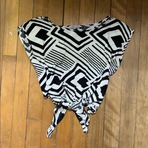 Tie back crop top